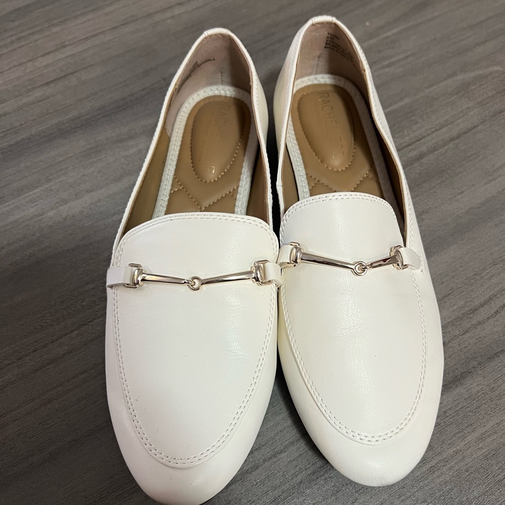 Rachel Zoe Elegant White Loafers